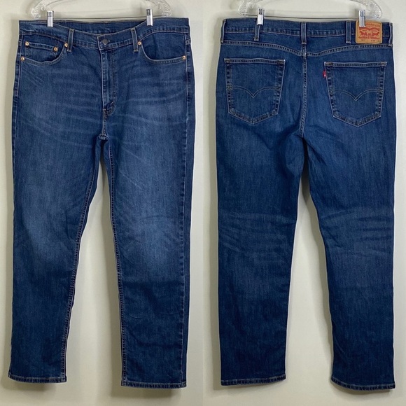 LEVI STRAUSS & CO. 541 MENS BLUE JEANS ZIP CLOSURE 99% COTTON 38W, 34L - Picture 3 of 16